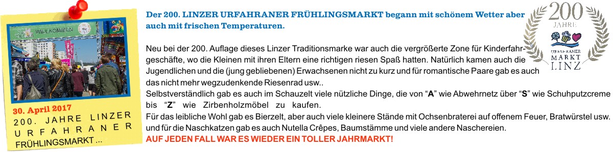 O Fotomagazin  I  200. Urfahraner Markt 2017